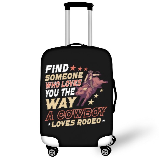 Rodeo Bull Riding Livestock Show Farmer Cattle Luggage Covers