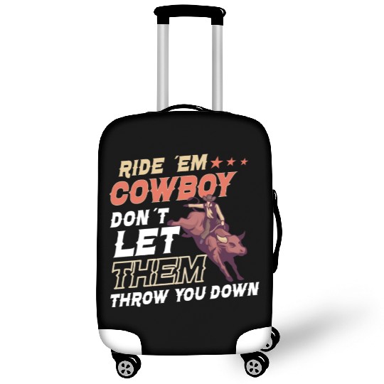 Rodeo Bull Riding Livestock Show Farmer Cattle Luggage Covers