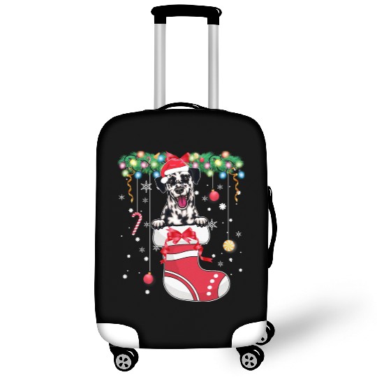 Dalmatian Dog Lover Christmas - Dog Christmas Stoc Luggage Covers