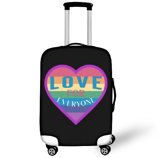 Heart rainbow unisex love for everyone Luggage Covers