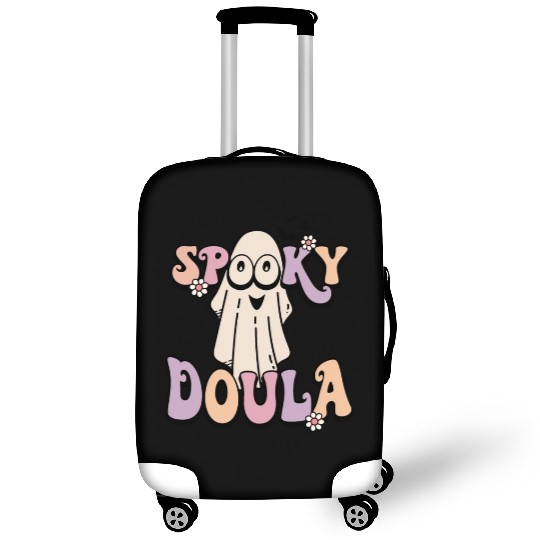 Cute Spooky Doula Halloween Retro Luggage Covers