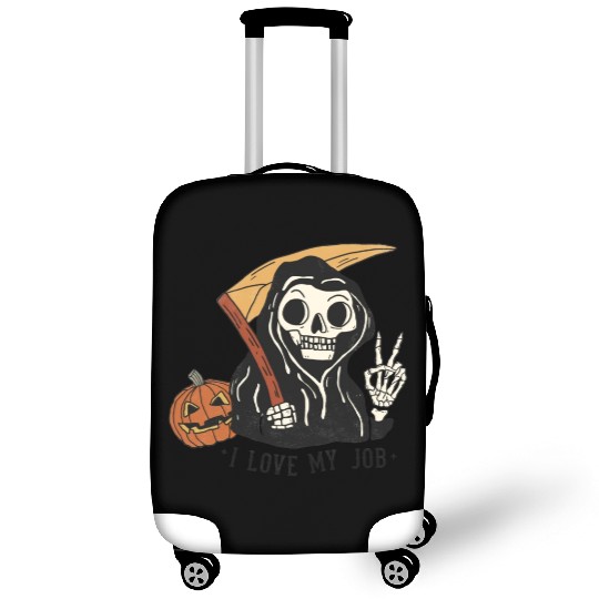 I Love my job grim reaper Luggage Covers