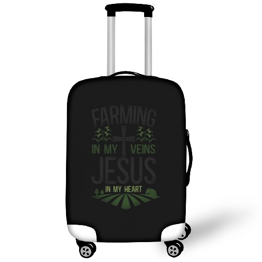 Farming Farmer Faith Christian Luggage Covers