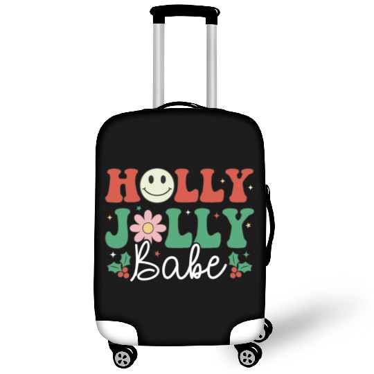 Holly Jolly Babe Luggage Covers