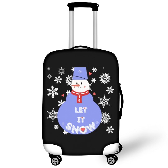 Snowman Luggage Covers