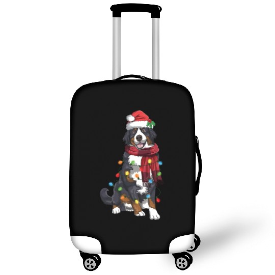 Bernese Mountain Christmas Light Funny Dog Lover Luggage Covers