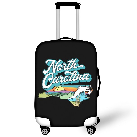 North Carolina Vintage Nature Lover Mountains Beac Luggage Covers