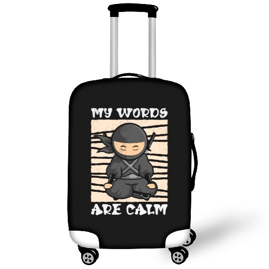 Serenity Ninja Fan Calm Yoga Lover Peaceful Luggage Covers