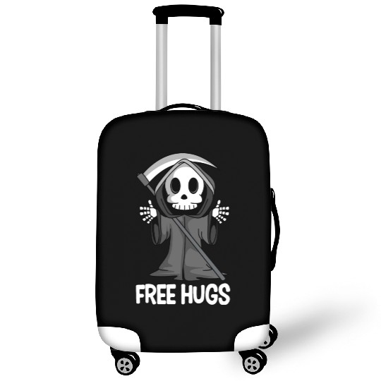 Free Hugs Grim Reaper Spooky Halloween Luggage Covers