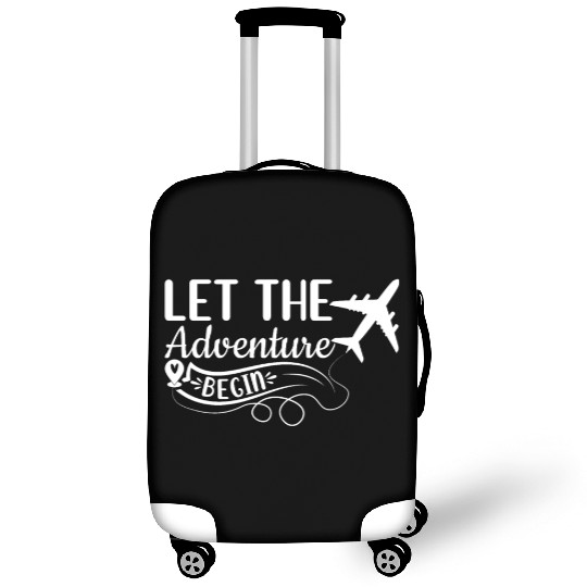 Travel Love Airplane Traveling - Let The Adventure Luggage Covers