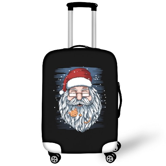 santa and kittens merry christmas Luggage Covers