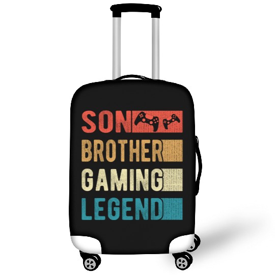 Son Brother Gaming Legend Gamer Boy Gift Vintage Luggage Covers