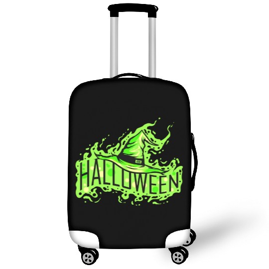 Green Witch Hat Costume For Halloween Luggage Covers