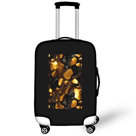 Gold nuggets Luggage Covers