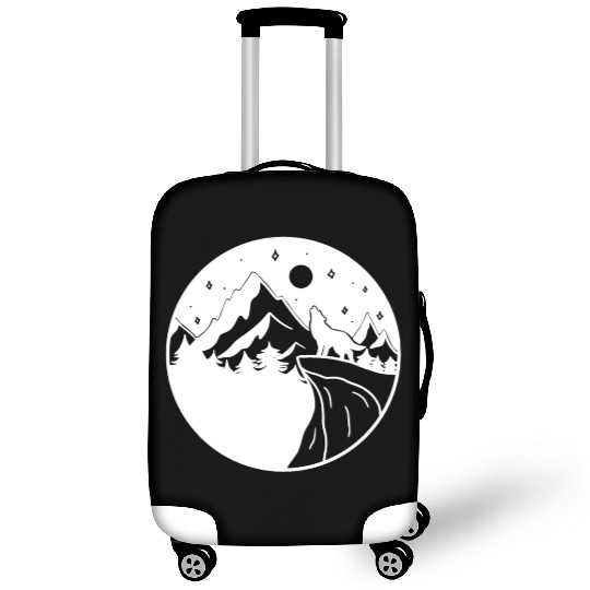 Wolf on the Mountain Luggage Covers
