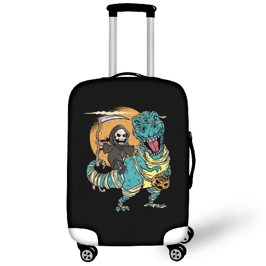 Creepy Grim Reaper Mummysaurus Trex For A Trick Or Luggage Covers