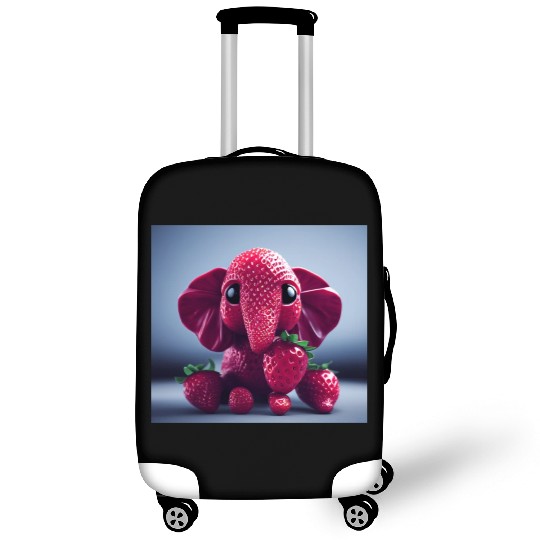 Strawberry Elephant Luggage Covers