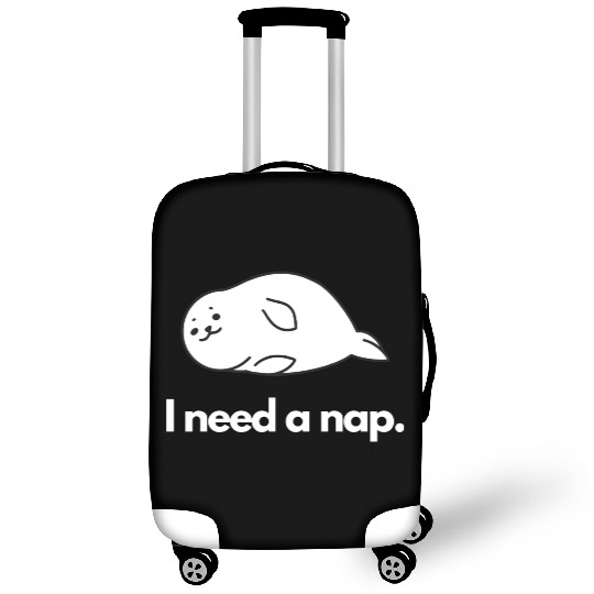 I Need Nap Sleepy Seal Luggage Covers