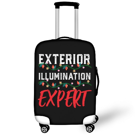 Funny Christmas Light Exterior Illumination Expert Luggage Covers