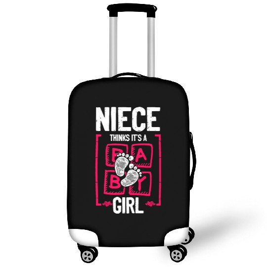 Niece Thinks It's a Girl Gender Reveal Funny Baby Luggage Covers
