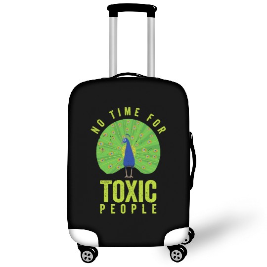 Peacock Positivity Peacock Fan Toxic People Nature Luggage Covers