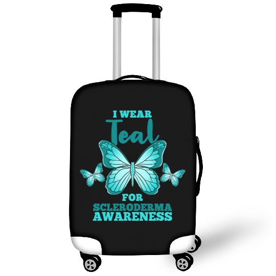 I Wear Teal For Scleroderma Awareness Luggage Covers