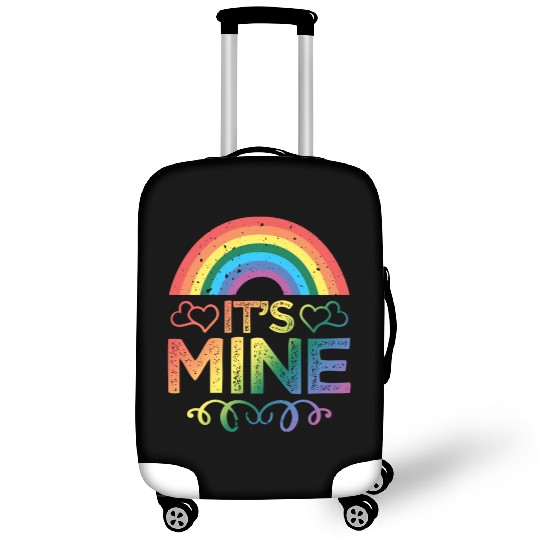 He's Mine LGBTQ+ Gay Rainbow Pride LGBT Love Luggage Covers