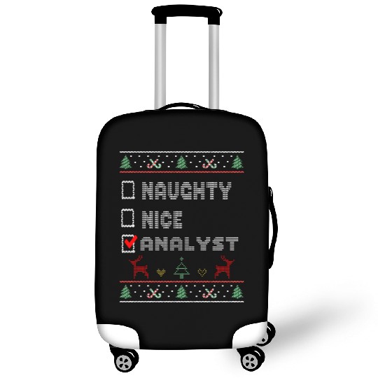 Naughty Nice Analyst, Matching Christmas Group Luggage Covers