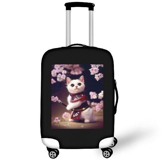 Samurai Cat Luggage Covers