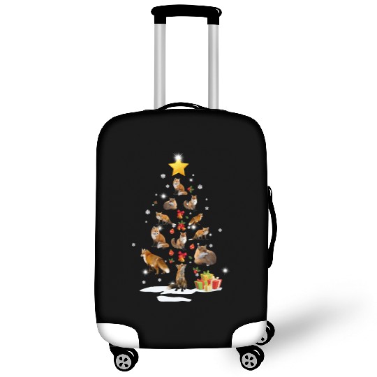 Fox Christmas Tree Fox Xmas Funny Gift Luggage Covers