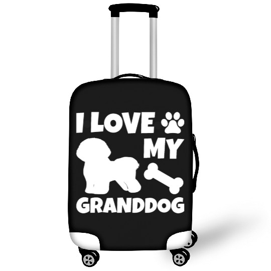 I Love My Granddog Bichon Frise Luggage Covers