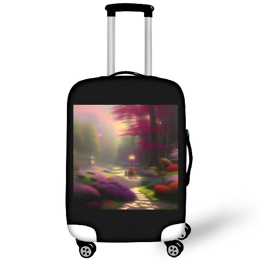 Winding Path Through a Dreamlike Garden Luggage Covers