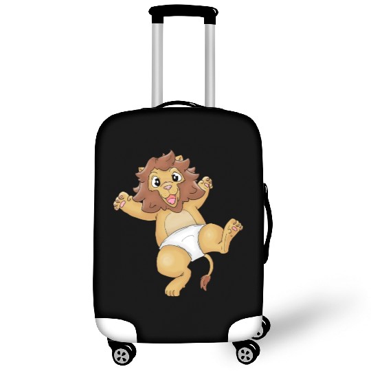 Cute Lion Baby in Diapers Design (ideal gift) Luggage Covers