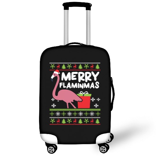 Merry Flaminmas Flamingo Lover Christmas Day Luggage Covers