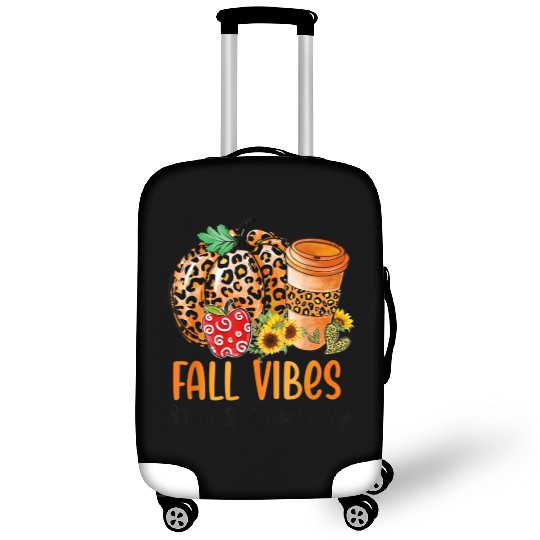 Fall Vibes And That Sped Teacher Life Thanksgiving Luggage Covers