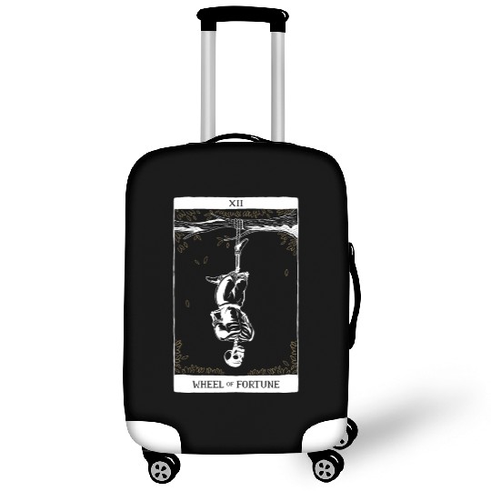 Wheel of Fortune Tarot Card Occult Goth Halloween Luggage Covers