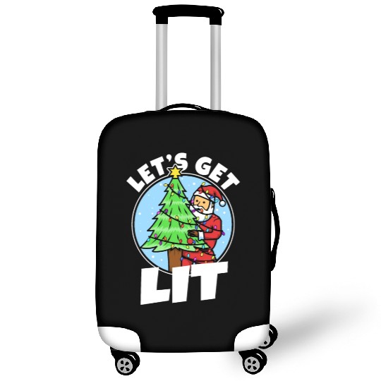 Lets get lit christmas Luggage Covers
