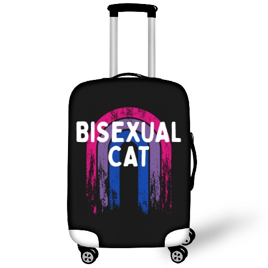Bisexual Cat Bi LGBTQ Bi Pride LGBT Funny Animal Luggage Covers