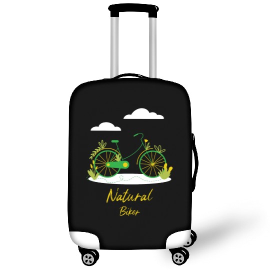 Bicycle riding nature clouds biker green gift idea Luggage Covers