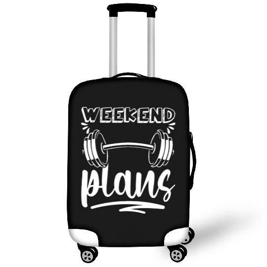 Weekend Plans - Funny Workout Gym Fitness Humor Luggage Covers