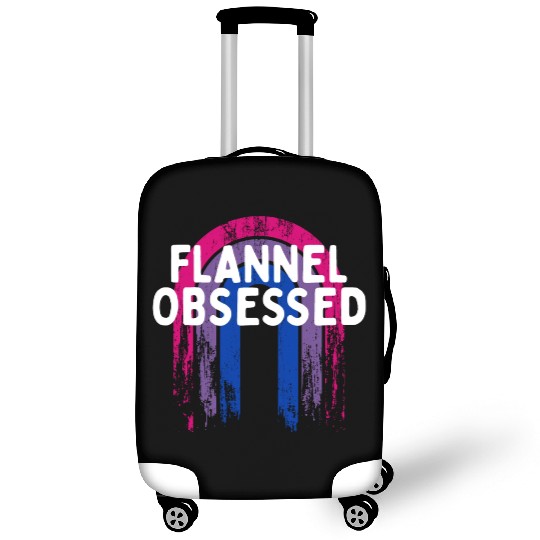 Flannel Obsessed Bisexual LGBTQ Bi Pride Outfit Luggage Covers