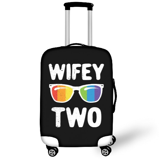 Wife Two Funny Lgbt Lesbian Couple LGBT Pride Gay Luggage Covers