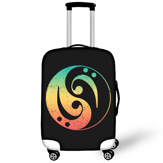 Ying Yang Bass Guitar Player Luggage Covers