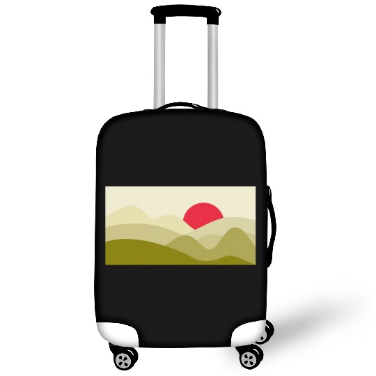 Minimalist Sun Olive Green Luggage Covers