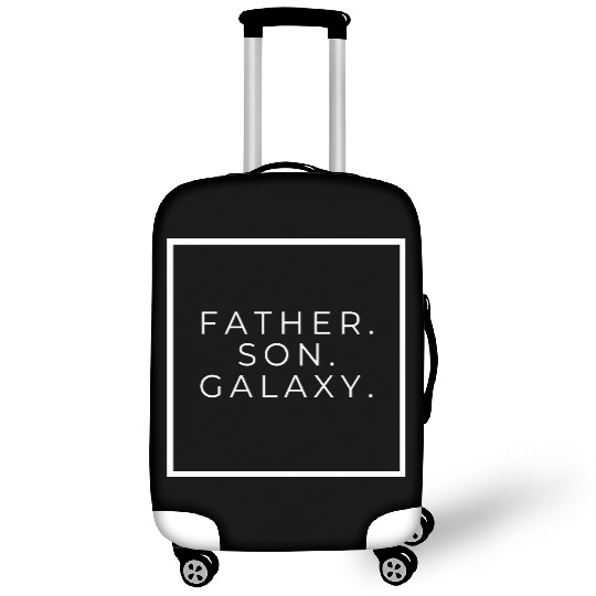 Father. Son. Galaxy. Logo White Lettering Luggage Covers