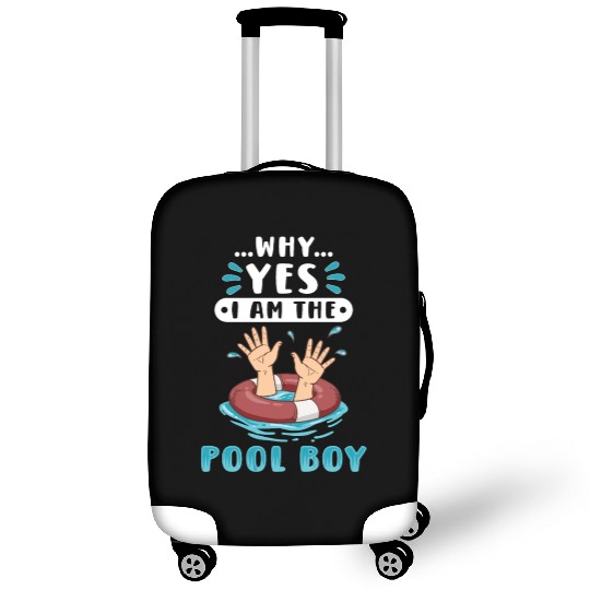Swimmer Scuba Diving Pool Boy Water Sport Luggage Covers