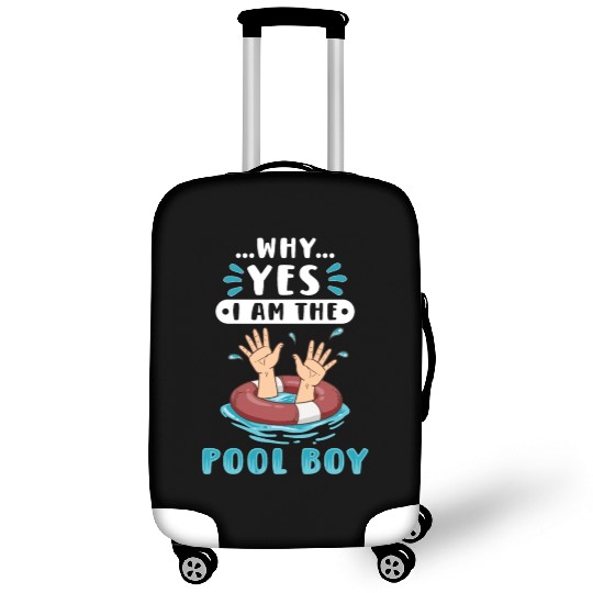 Swimmer Scuba Diving Pool Boy Water Sport Luggage Covers