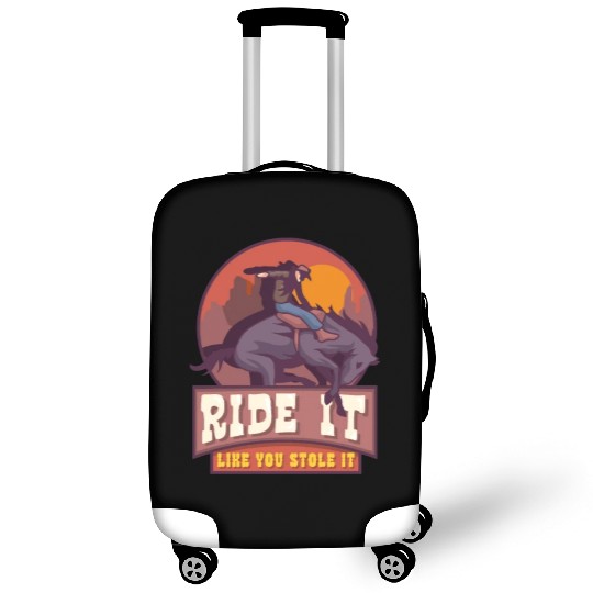 Rodeo Bull Riding Livestock Show Farmer Cattle Luggage Covers
