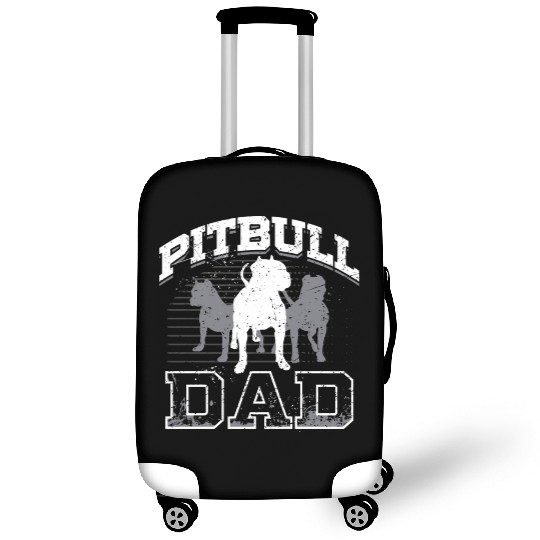 Dad Pitbull Lover Dog Owner Father Day Luggage Covers