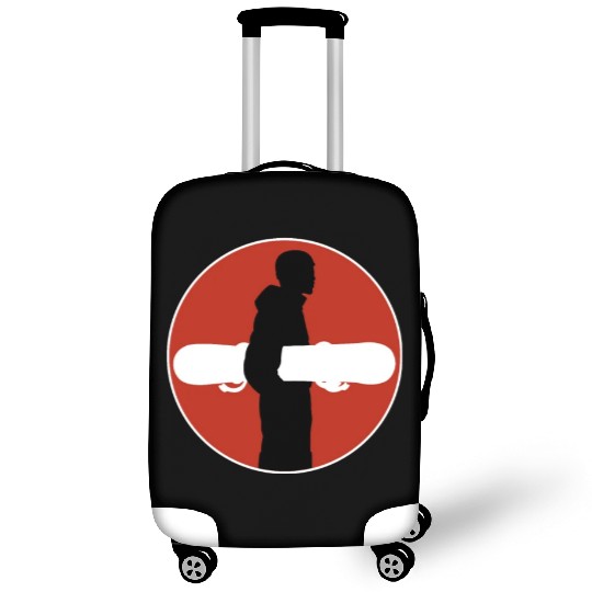 Snowboarding Sign Slope Snowboard Luggage Covers